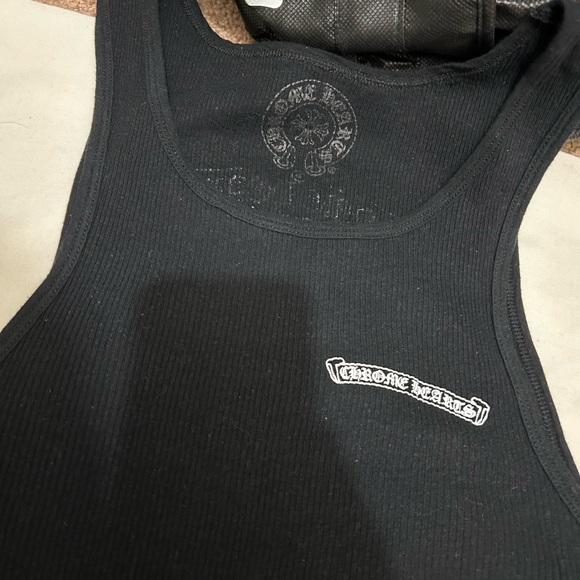CHROME HEARTS Script Logo Tank Top 'Black' - Picture 8 of 14